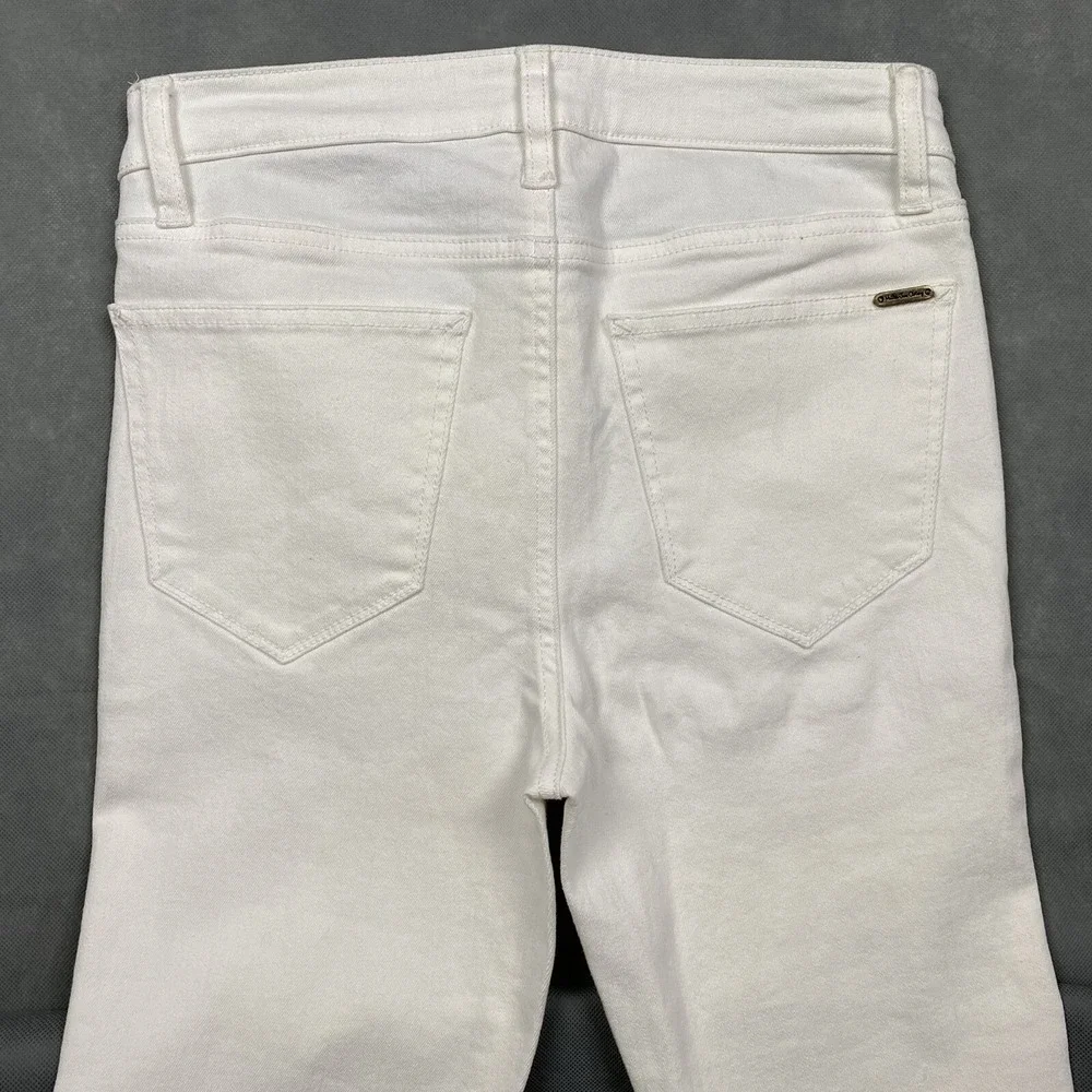 Matilda Jane Slim Straight Floral Waistband Jeans Womens 4 White‎